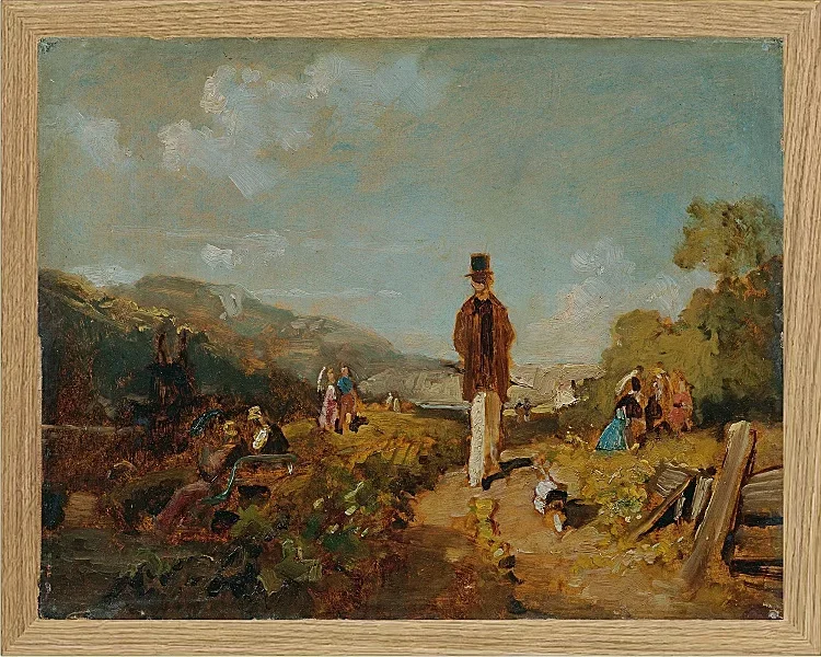 Carl Spitzweg – Der Hagestolz 1846 | Giclée Kunstdruck gerahmt