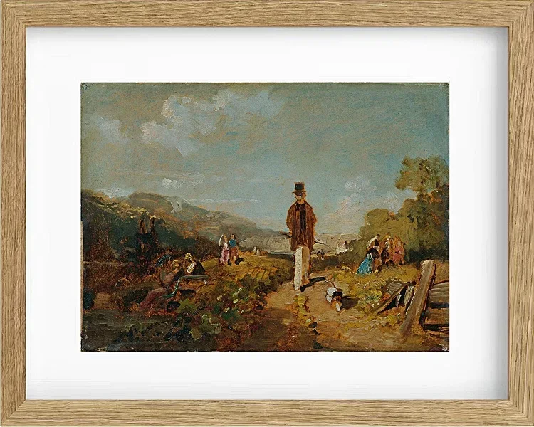 Carl Spitzweg – Der Hagestolz 1846 | Giclée Kunstdruck gerahmt