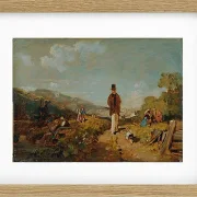 Carl Spitzweg – Der Hagestolz 1846 | Giclée Kunstdruck gerahmt