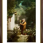 Carl Spitzweg | Kaktusvennen - 1858 | Gallery Edition | Indrammet kunsttryk | Romantic 