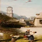 Carl Spitzweg | Storken - 1885 | Indrammet kunsttryk | Romantik | formida