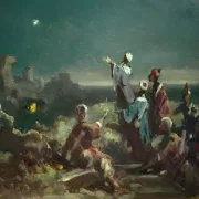 Carl Spitzweg | Der Stern von Bethlehem - 1870 | Gerahmter Kunstdruck | Romantik | formida
