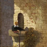 Carl Spitzweg | Studenten i fængslet - 1860 | Indrammet kunsttryk | Romantik | formida