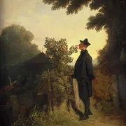 Carl Spitzweg – Der Rosenliebhaber 1847 | Giclée Kunstdruck gerahmt