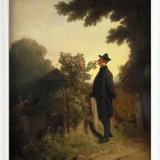 Carl Spitzweg – Der Rosenliebhaber 1847 | Giclée Kunstdruck gerahmt