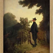 Carl Spitzweg – Der Rosenliebhaber 1847 | Giclée Kunstdruck gerahmt