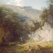 Carl Spitzweg | Der Urlauber - 1880 | Gerahmter Kunstdruck | Romantik | formida