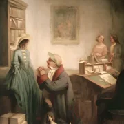 Carl Spitzweg | Den Elskede - 1840 | Indrammet kunsttryk | Romantik | formida