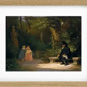 Carl Spitzweg – Der Witwer 1844 | Giclée Kunstdruck gerahmt