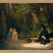 Carl Spitzweg – Der Witwer 1844 | Giclée Kunstdruck gerahmt