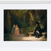 Carl Spitzweg – Der Witwer 1844 | Giclée Kunstdruck gerahmt