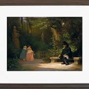 Carl Spitzweg – Der Witwer 1844 | Giclée Kunstdruck gerahmt
