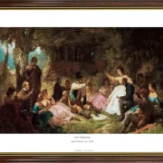 Carl Spitzweg | Das Picknick - 1864 | Gallery Edition | Gerahmter Kunstdruck | Romantik