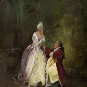 Carl Spitzweg | Ansøgningen - 1845 | Indrammet kunsttryk | Romantik | formida