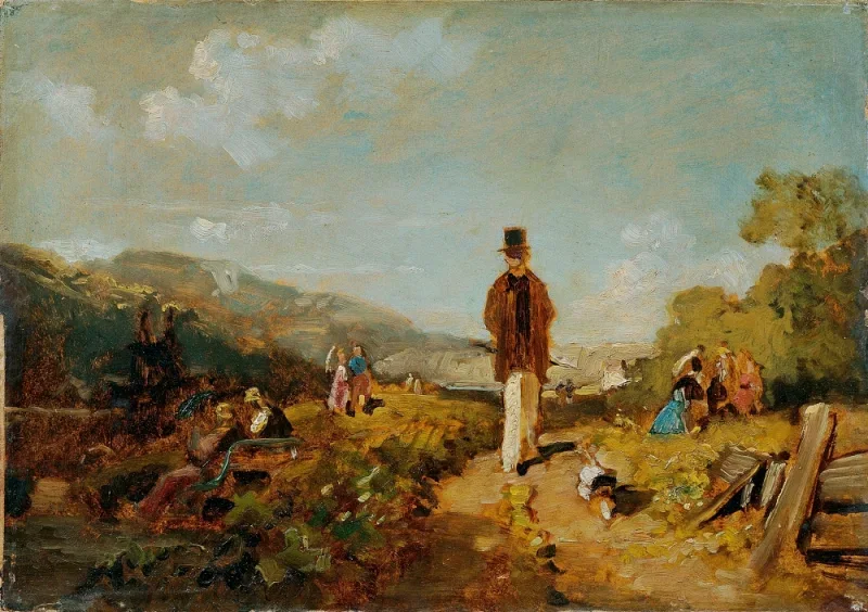 Carl Spitzweg | Hagestolz - 1846 | Indrammet kunsttryk | Romantik | formida