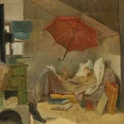 Carl Spitzweg – Der arme Poet 1839 | Giclée Kunstdruck gerahmt