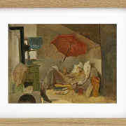 Carl Spitzweg – Der arme Poet 1839 | Giclée Kunstdruck gerahmt