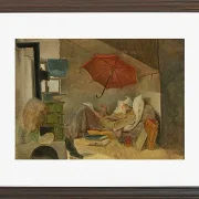 Carl Spitzweg – Der arme Poet 1839 | Giclée Kunstdruck gerahmt