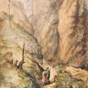 Carl Spitzweg | Jæger og pige - 1840 | Indrammet kunsttryk | Romantik | formida