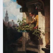 Carl Spitzweg – Die Mansarde 1849 | Giclée Kunstdruck gerahmt