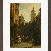 Carl Spitzweg – Die Mansarde 1849 | Giclée Kunstdruck gerahmt