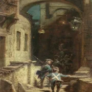 Carl Spitzweg | Vagtposten - 1880 | Indrammet kunsttryk | Romantik | formida