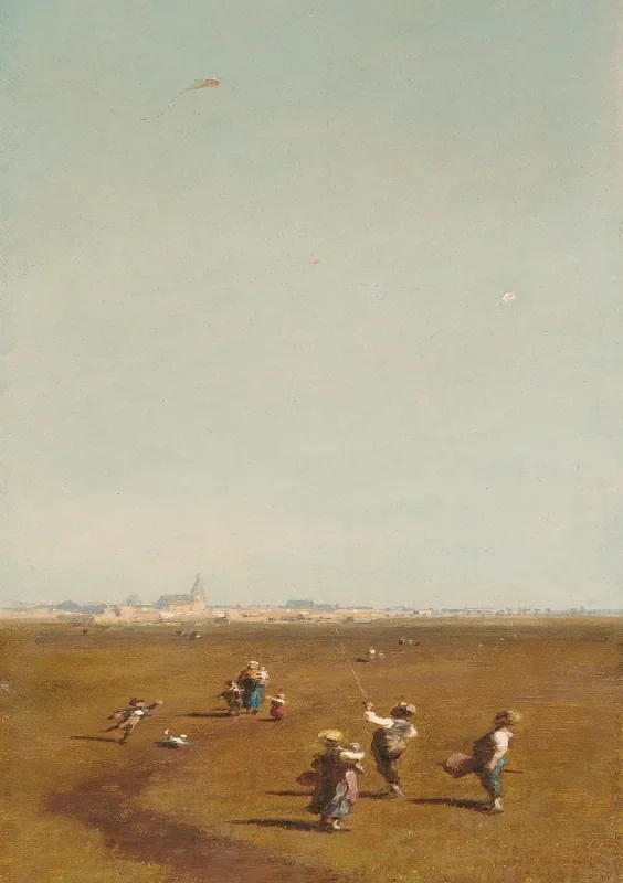 Carl Spitzweg | Flyvende drager - 1880 | Indrammet kunsttryk | Romantik | formida