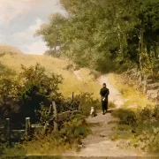 Carl Spitzweg | Lørdag eftermiddag - 1865 | Indrammet kunsttryk | Romantik | formida
