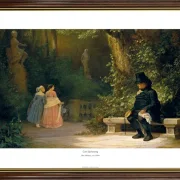 Carl Spitzweg | Der Witwer - 1844 | Gallery Edition | Gerahmter Kunstdruck | Romantik