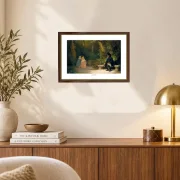 Carl Spitzweg | Der Witwer - 1844 | Gallery Edition | Gerahmter Kunstdruck | Romantik