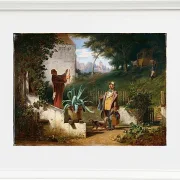 Carl Spitzweg – Freunde aus der Kindheit 1855 | Giclée Kunstdruck gerahmt