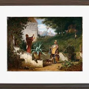 Carl Spitzweg – Freunde aus der Kindheit 1855 | Giclée Kunstdruck gerahmt