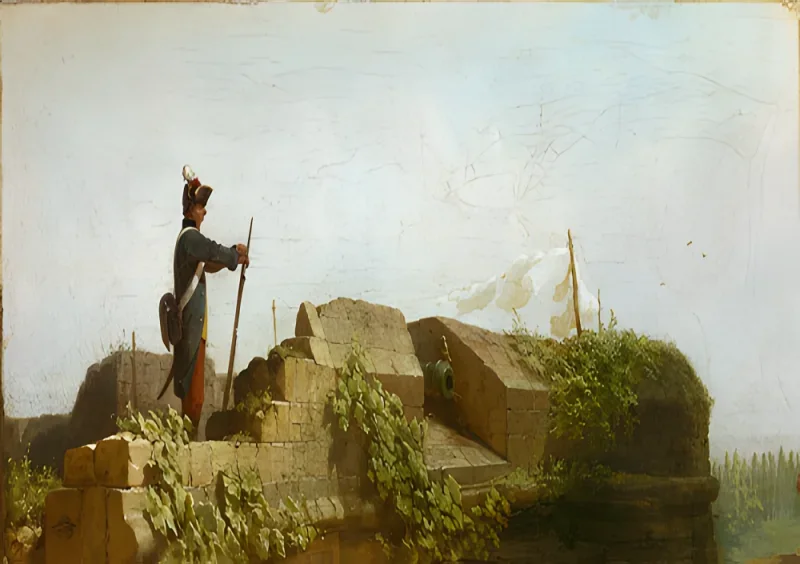 Carl Spitzweg | Fredstid - 1856 | Indrammet kunsttryk | Romantik | formida
