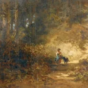 Carl Spitzweg | I skoven - 1856 | Indrammet kunsttryk | Romantik | formida