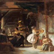 Carl Spitzweg | Hinter den Kulissen - 1855 | Gerahmter Kunstdruck | Romantik | formida