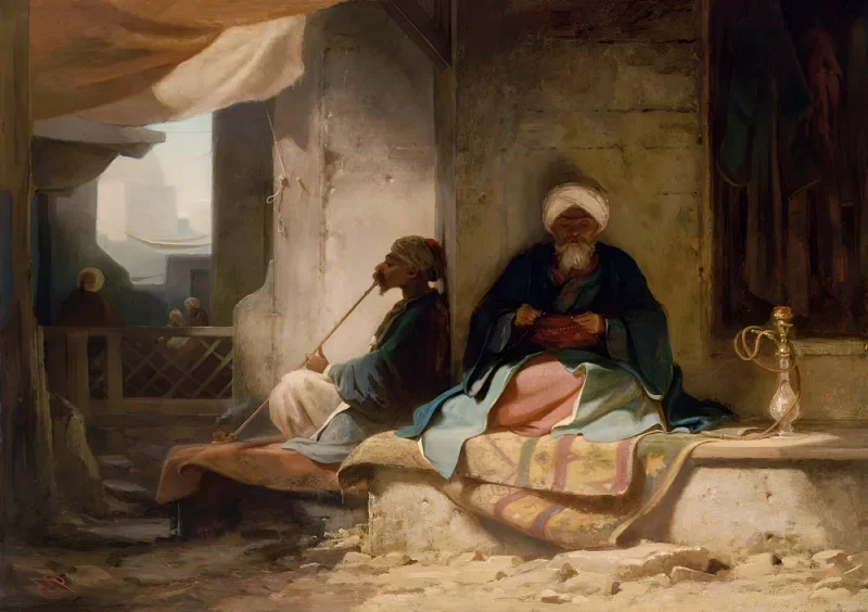 Carl Spitzweg | I den tyrkiske basar - 1860 | Indrammet kunsttryk | Romantik | formida