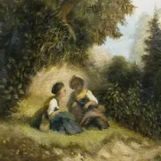 Carl Spitzweg | I skoven - 1858 | Indrammet kunsttryk | Romantik | formida
