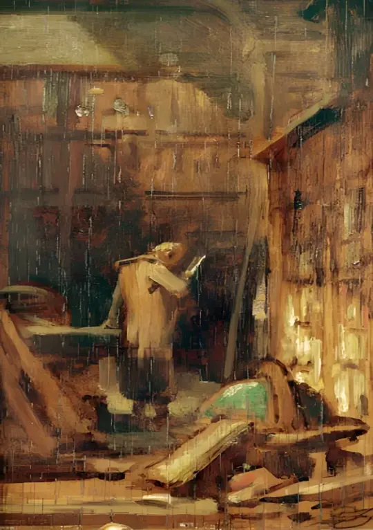Carl Spitzweg | In der Bibliothek - 1849 | Gerahmter Kunstdruck | Romantik | formida