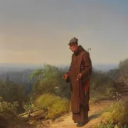 Carl Spitzweg | Mönch, sie liebt mich von Herzen - 1848 | Gerahmter Kunstdruck | Romantik | formida