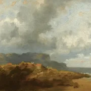 Carl Spitzweg | Kystlandskab - 1865 | Indrammet kunsttryk | Romantik | formida