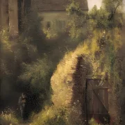 Carl Spitzweg | Munkestrikning ved kasematten - 1845 | Indrammet kunsttryk | Romantik | formida