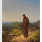 Carl Spitzweg – Mönch, sie liebt mich von Herzen 1848 | Giclée Kunstdruck gerahmt