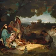 Carl Spitzweg | Orientalsk Selskab - 1851 | Indrammet kunsttryk | Romantik | formida