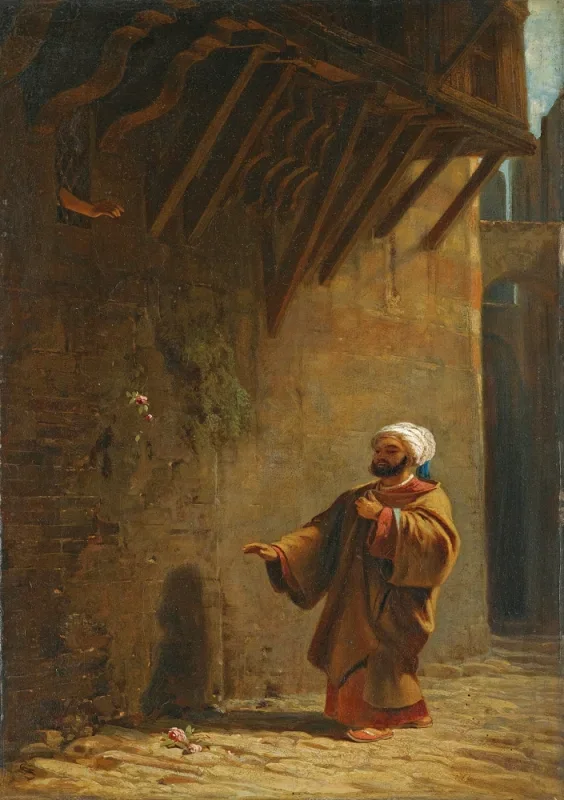 Carl Spitzweg | Gade i Kairo - 1860 | Indrammet kunsttryk | Romantik | formida