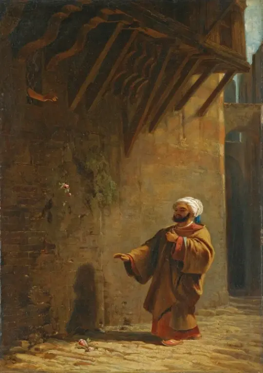 Carl Spitzweg | Gade i Kairo - 1860 | Indrammet kunsttryk | Romantik | formida