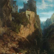Carl Spitzweg – Nixenfang 1860 | Giclée Kunstdruck gerahmt