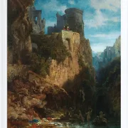 Carl Spitzweg – Nixenfang 1860 | Giclée Kunstdruck gerahmt