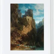 Carl Spitzweg – Nixenfang 1860 | Giclée Kunstdruck gerahmt