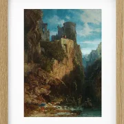 Carl Spitzweg – Nixenfang 1860 | Giclée Kunstdruck gerahmt