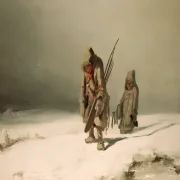Carl Spitzweg | Polargegend, die Eskimos - 1850 | Gerahmter Kunstdruck | Romantik | formida